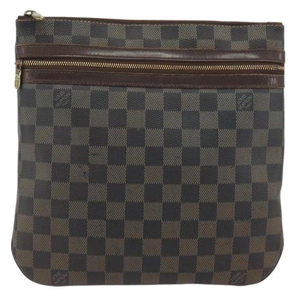 LOUIS VUITTON Damier Ebene Pochette Bosphore Shoulder Bag N51111 LV Auth BA14559