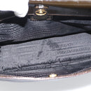 VERSACE Hand Bag Leather Brown Gold Tone Auth BA14561-11
