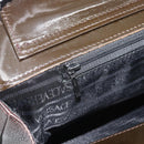 VERSACE Hand Bag Leather Brown Gold Tone Auth BA14561-19