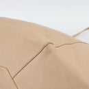 CELINE Tote Bag Leather Beige Auth BA14562A-12