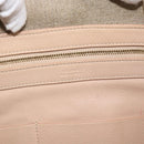 CELINE Tote Bag Leather Beige Auth BA14562A-15