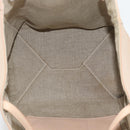 CELINE Tote Bag Leather Beige Auth BA14562A-16
