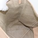 CELINE Tote Bag Leather Beige Auth BA14562A-17