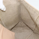 CELINE Tote Bag Leather Beige Auth BA14562A-18