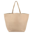 CELINE Tote Bag Leather Beige Auth BA14562A-2