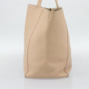 CELINE Tote Bag Leather Beige Auth BA14562A-5