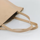 CELINE Tote Bag Leather Beige Auth BA14562A-7