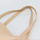 CELINE Tote Bag Leather Beige Auth BA14562A-8