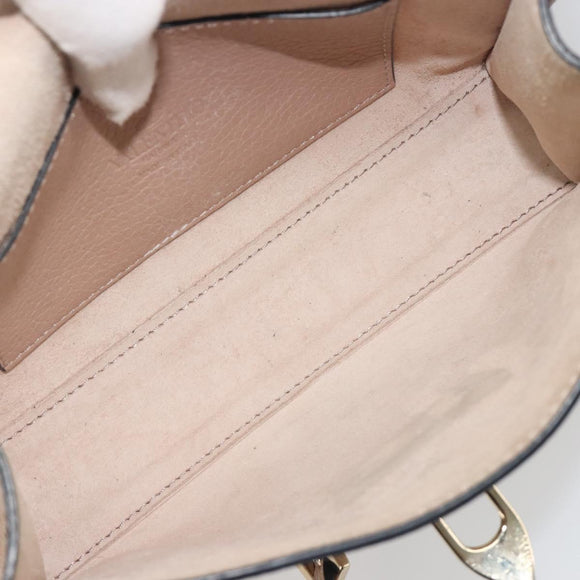 VALENTINO Studs Shoulder Bag Leather Pink Gold Tone Auth BA14563