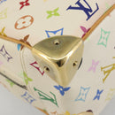 LOUIS VUITTON Monogram Multicolor Trouville Hand Bag White M92663 Auth BA14564A-11