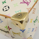 LOUIS VUITTON Monogram Multicolor Trouville Hand Bag White M92663 Auth BA14564A-13