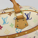 LOUIS VUITTON Monogram Multicolor Trouville Hand Bag White M92663 Auth BA14564A-15