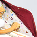 LOUIS VUITTON Monogram Multicolor Trouville Hand Bag White M92663 Auth BA14564A-22