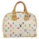 LOUIS VUITTON Monogram Multicolor Trouville Hand Bag White M92663 Auth BA14564A-3