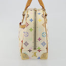 LOUIS VUITTON Monogram Multicolor Trouville Hand Bag White M92663 Auth BA14564A-4