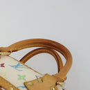 LOUIS VUITTON Monogram Multicolor Trouville Hand Bag White M92663 Auth BA14564A-8