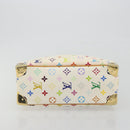 LOUIS VUITTON Monogram Multicolor Trouville Hand Bag White M92663 Auth BA14564A-9