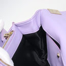 VERSACE Medusa Chain Shoulder Bag Patent Purple Gold Tone Auth BA14565A-22