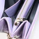 VERSACE Medusa Chain Shoulder Bag Patent Purple Gold Tone Auth BA14565A-24