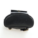 CHANEL Matelasse Chain Backpack Lamb Skin Black Gold Tone CC Auth BA14567M-12