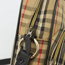 Burberrys Nova Check Shoulder Bag Canvas Beige Gold Tone Auth BA14568-10