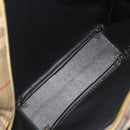 Burberrys Nova Check Shoulder Bag Canvas Beige Gold Tone Auth BA14568-11