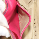 VALENTINO Studs Tote Bag Leather 2way Pink Gold Tone Auth BA14571-25