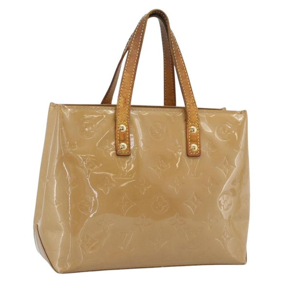 LOUIS VUITTON Monogram Vernis Reade PM Hand Bag Rose Florentine LV Auth BA14574
