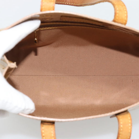 LOUIS VUITTON Monogram Vernis Reade PM Hand Bag Rose Florentine LV Auth BA14574