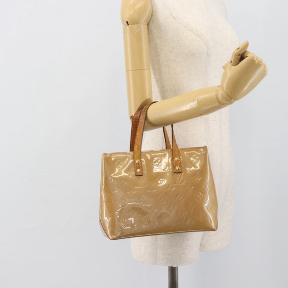LOUIS VUITTON Monogram Vernis Reade PM Hand Bag Rose Florentine LV Auth BA14574