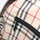 BURBERRY Shoulder Bag Leather Black Silver Auth BA14575-20