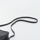 BURBERRY Shoulder Bag Leather Black Silver Auth BA14575-8