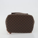 CELINE Macadam Backpack PVC Leather Brown Gold Tone Auth BA14576A-5
