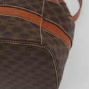 CELINE Macadam Backpack PVC Leather Brown Gold Tone Auth BA14576A-15