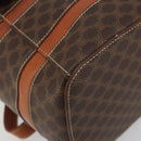CELINE Macadam Backpack PVC Leather Brown Gold Tone Auth BA14576A-16