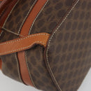 CELINE Macadam Backpack PVC Leather Brown Gold Tone Auth BA14576A-9