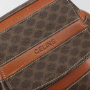 CELINE Macadam Backpack PVC Leather Brown Gold Tone Auth BA14576A-18
