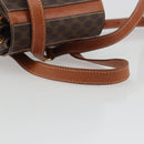 CELINE Macadam Backpack PVC Leather Brown Gold Tone Auth BA14576A-6