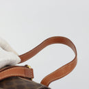 CELINE Macadam Backpack PVC Leather Brown Gold Tone Auth BA14576A-7
