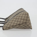GUCCI GG Supreme Tote Bag PVC Leather Beige Silver 114595 Auth BA14578-4