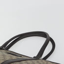 GUCCI GG Supreme Tote Bag PVC Leather Beige Silver 114595 Auth BA14578-8