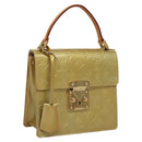 LOUIS VUITTON Monogram Vernis Spring Street Hand Bag Gris M91029 LV Auth BA1458-1