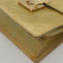 LOUIS VUITTON Monogram Vernis Spring Street Hand Bag Gris M91029 LV Auth BA1458-15