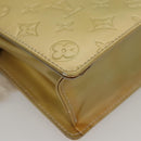 LOUIS VUITTON Monogram Vernis Spring Street Hand Bag Gris M91029 LV Auth BA1458-16