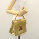 LOUIS VUITTON Monogram Vernis Spring Street Hand Bag Gris M91029 LV Auth BA1458-24