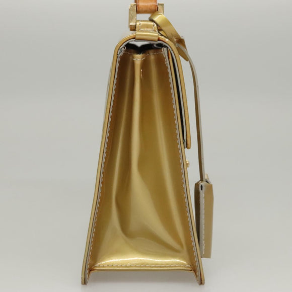 LOUIS VUITTON Monogram Vernis Spring Street Hand Bag Gris M91029 LV Auth BA1458