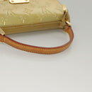 LOUIS VUITTON Monogram Vernis Spring Street Hand Bag Gris M91029 LV Auth BA1458-7