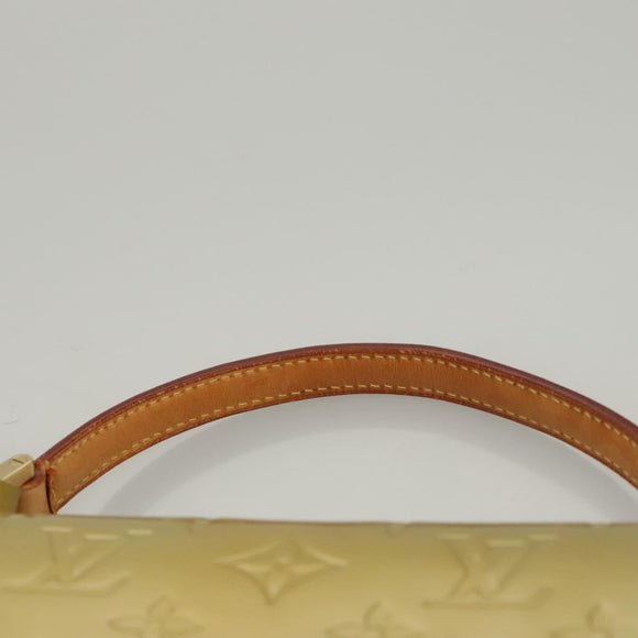 LOUIS VUITTON Monogram Vernis Spring Street Hand Bag Gris M91029 LV Auth BA1458