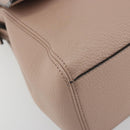 BALLY Shoulder Bag Leather Pink Silver Auth BA14581A-11