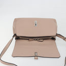BALLY Shoulder Bag Leather Pink Silver Auth BA14581A-15